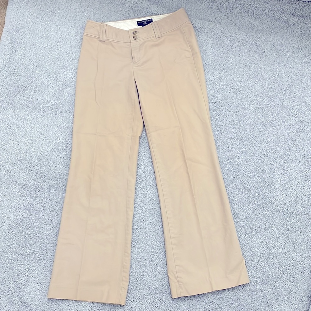 Petite Banana Republic Tan Dress Pants
